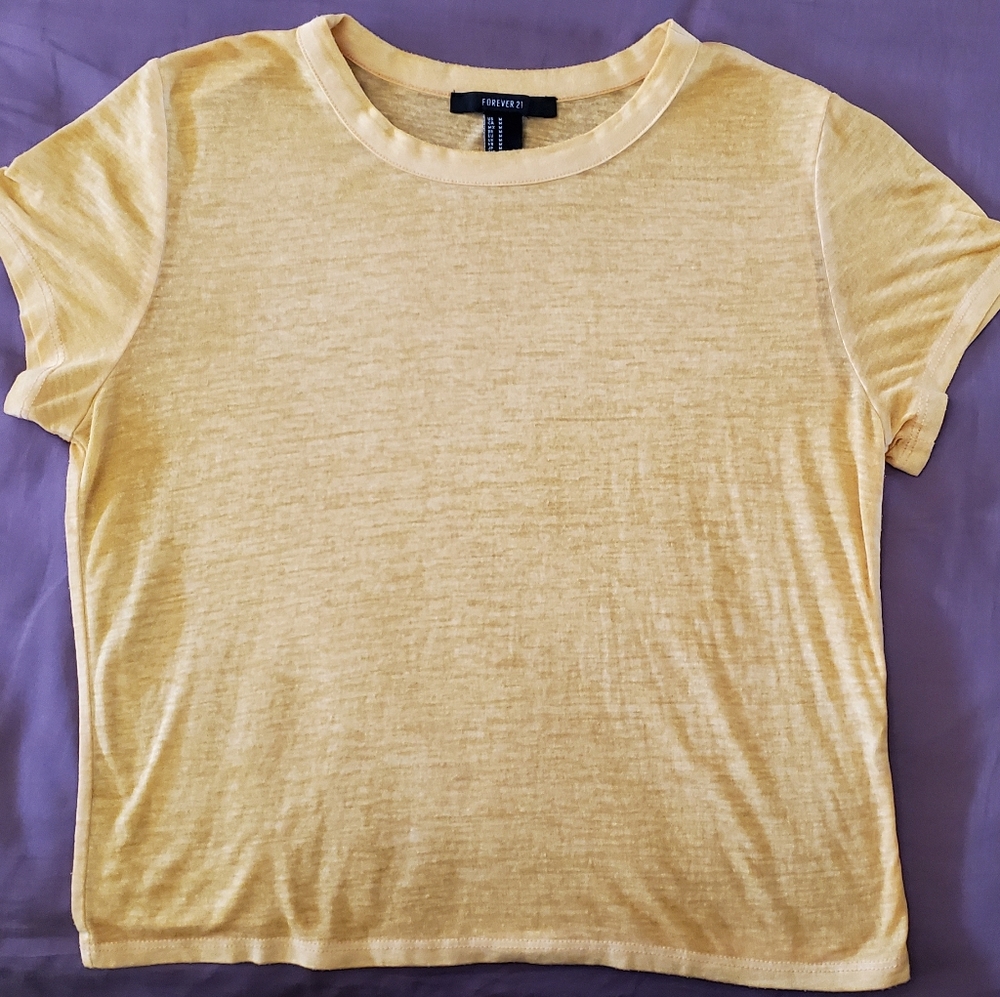 Yellow Crop Top
